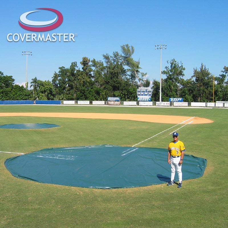 Wind Weighted Infield Baseball Tarps Pitchers Mound, Home Plates & Bullpens Covers
