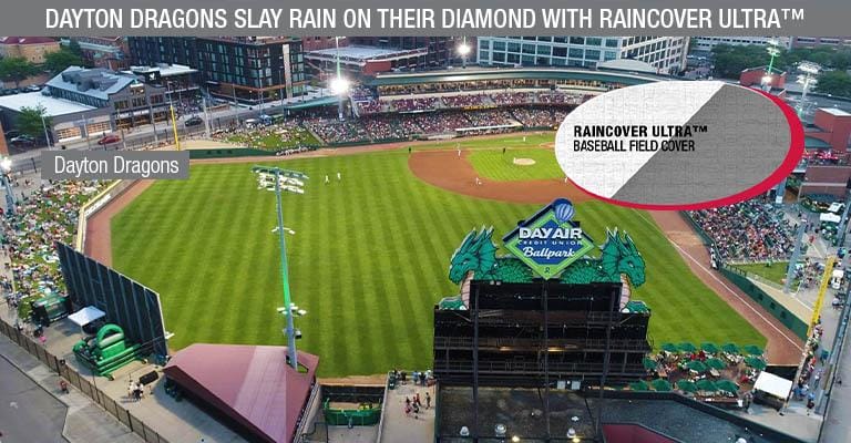 Dayton Dragons Slay Rain on Their Diamond With RAINCOVER ULTRA™